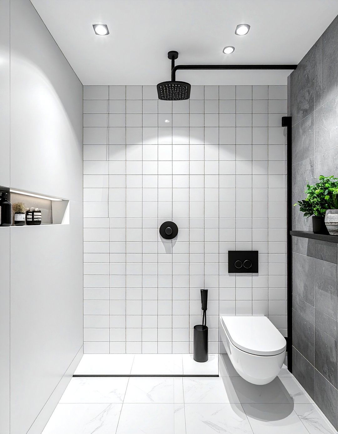 Vertical Stack Subway Tile - 30 spec home bathroom ideas