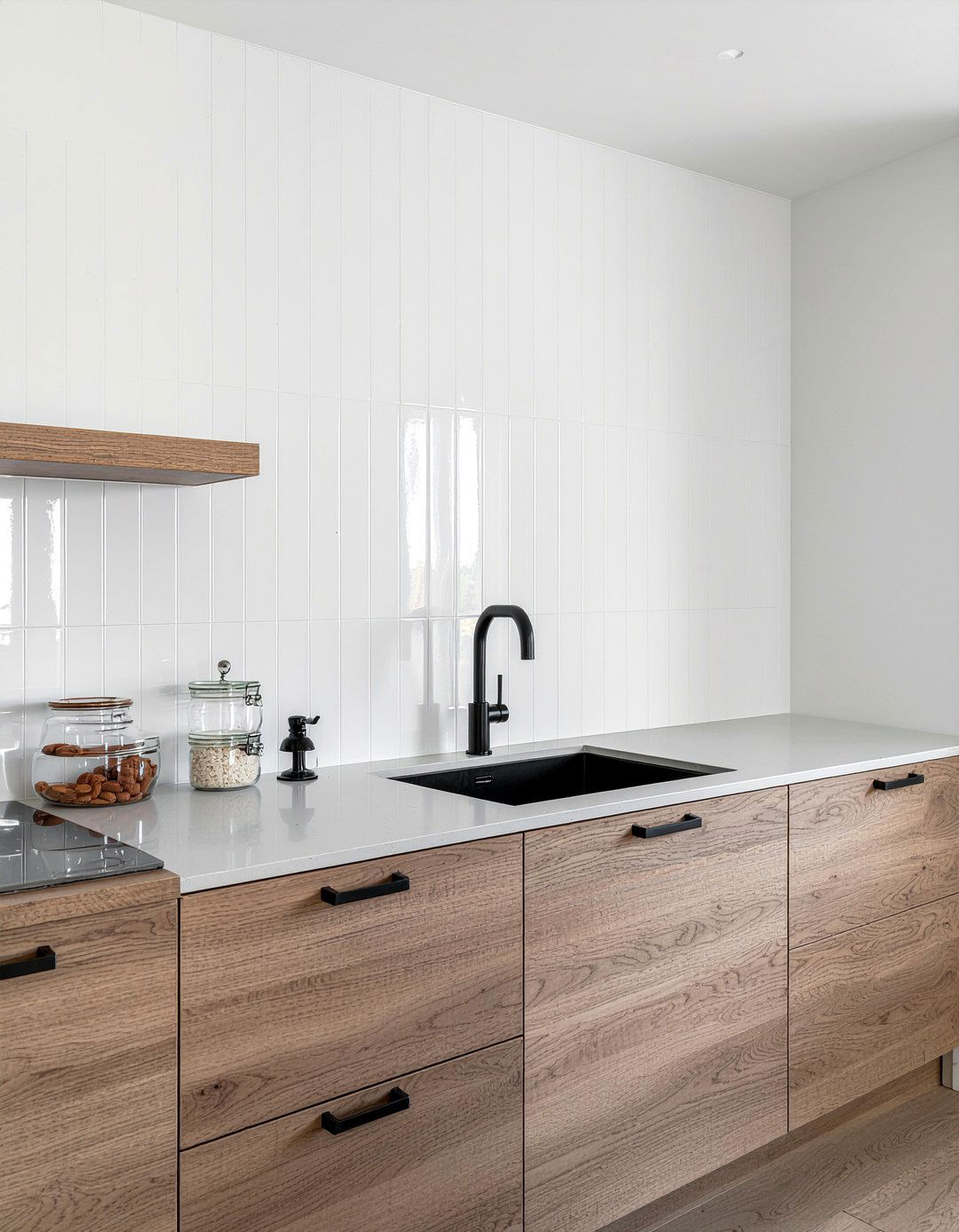 Vertical Stack Tile - 30 kitchen backsplash ideas