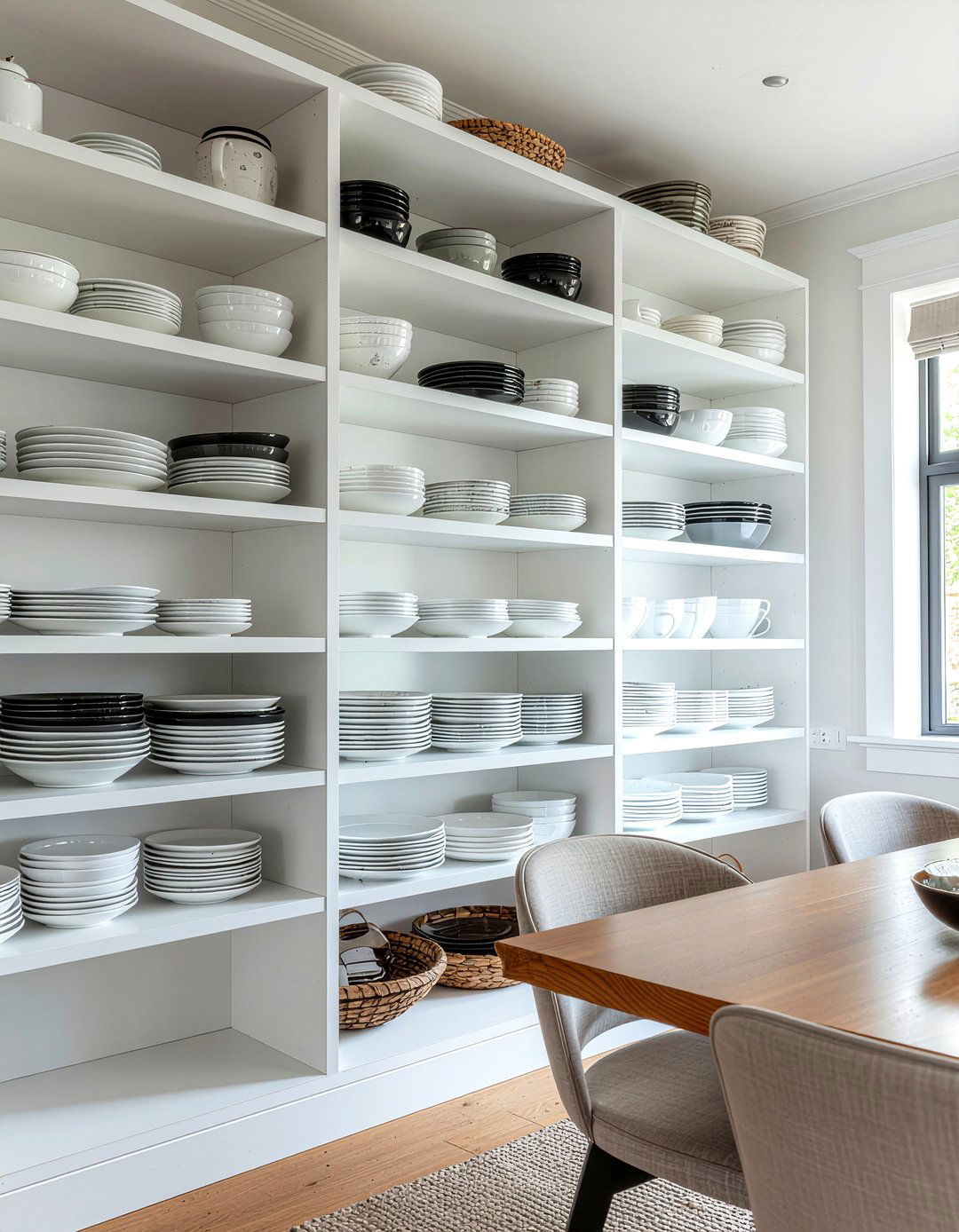 Vertical Storage Dining Room - 30 dining room space saving ideas