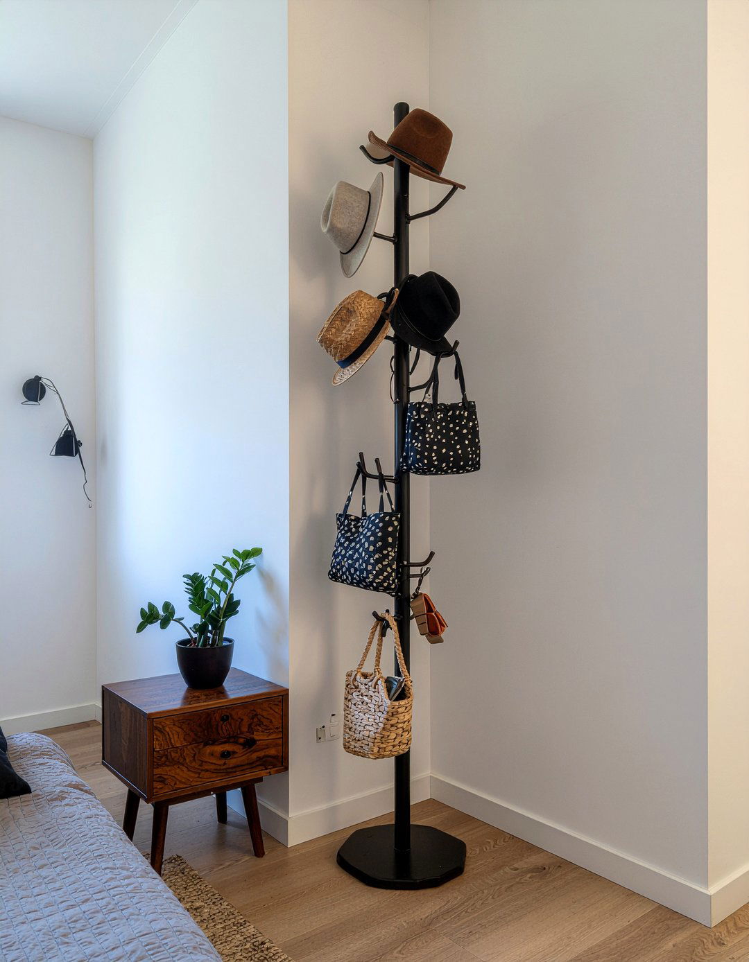 Vertical Storage Rack - 30 bedroom hidden storage ideas