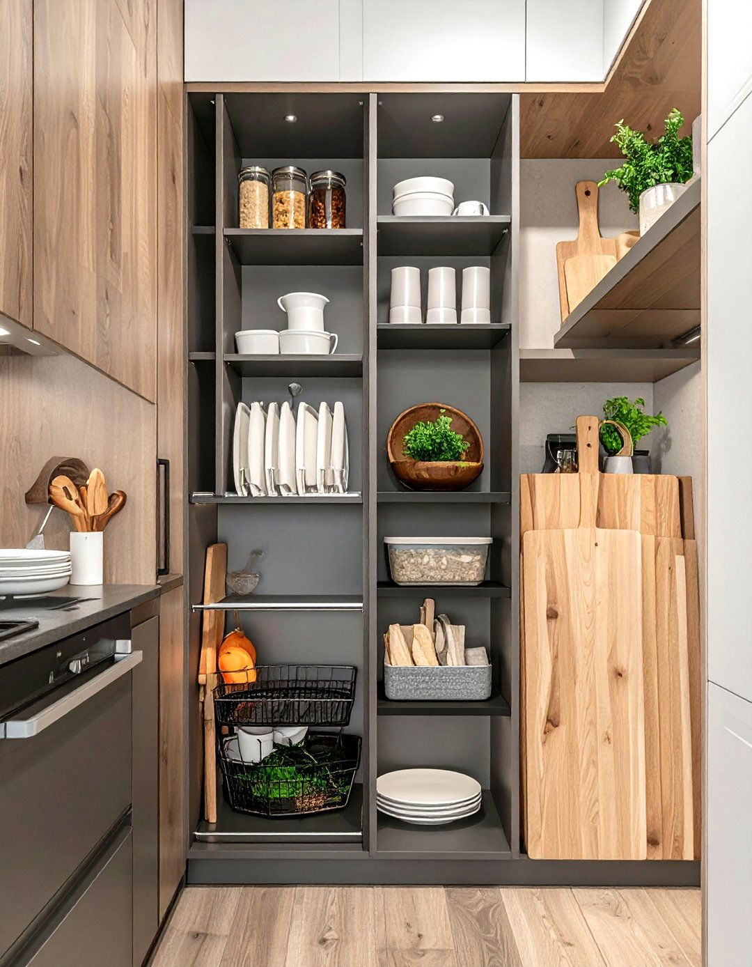 Vertical Tray Divider - 30 kitchen closet organization