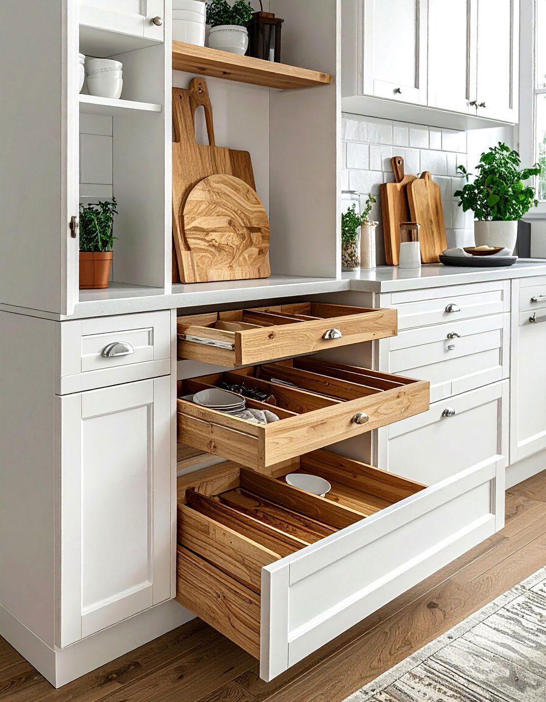 Vertical Tray Divider - 30 kitchen ergonomic ideas