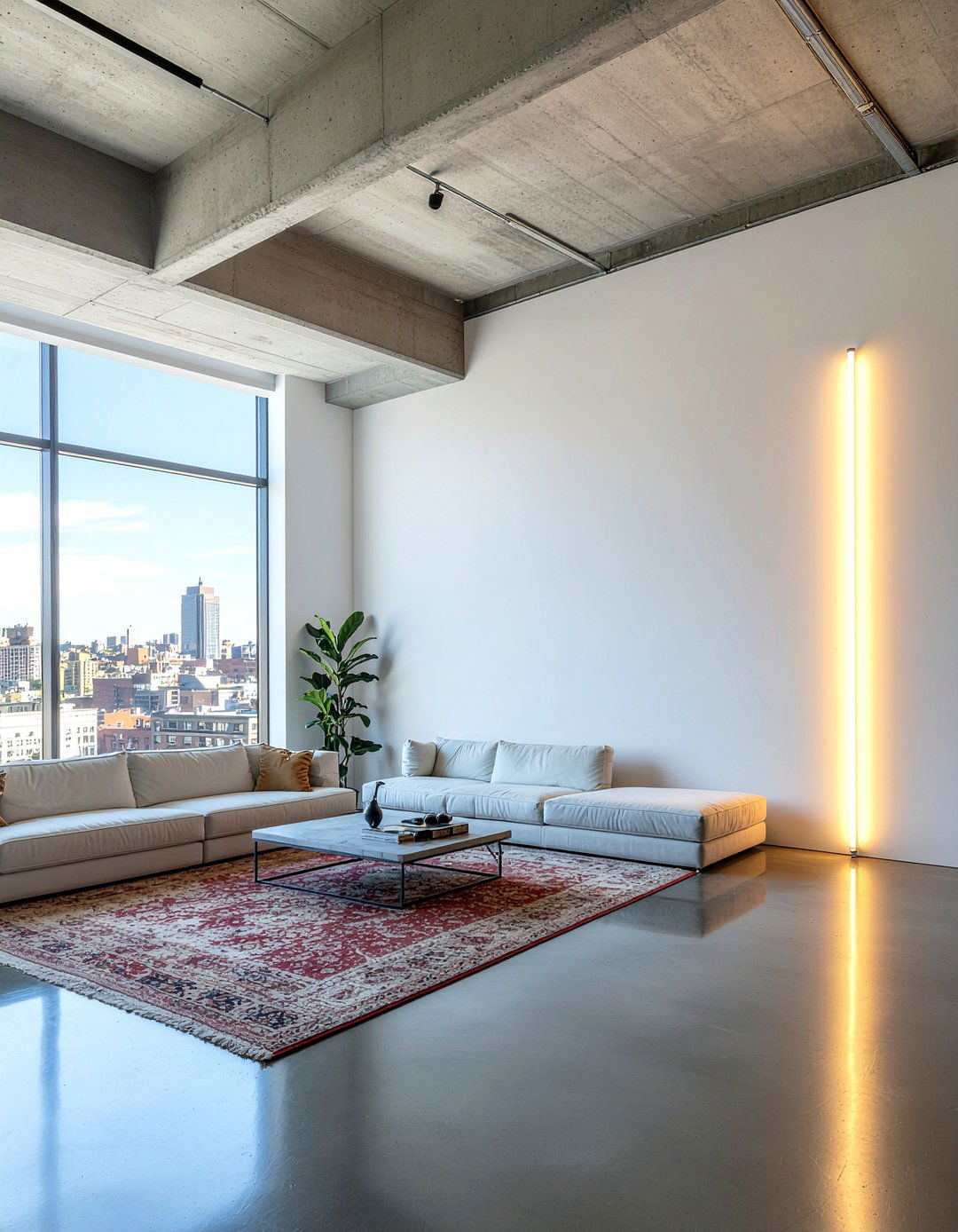 Vertical Tube Neon Light - 30 living room neon signs