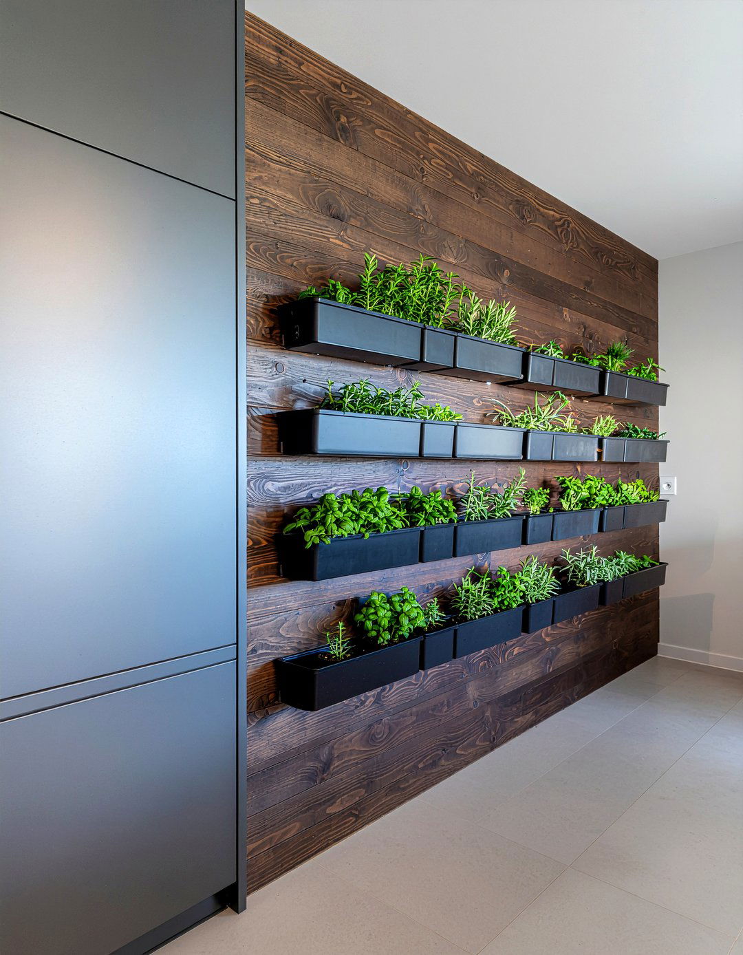 Vertical Wall Garden - 30 kitchen herb garden ideas