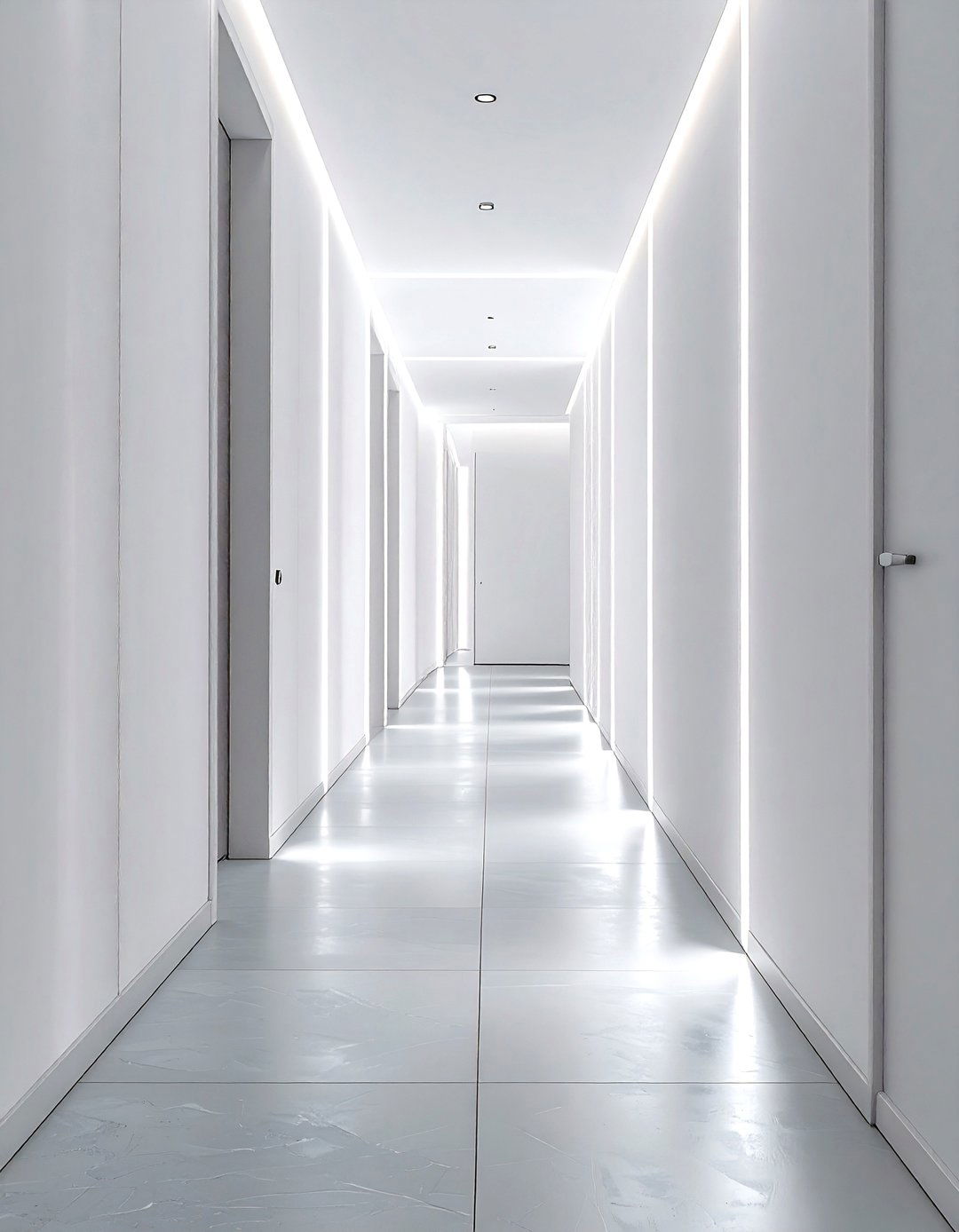 Vertical Wall Light - 30 hallway lighting ideas