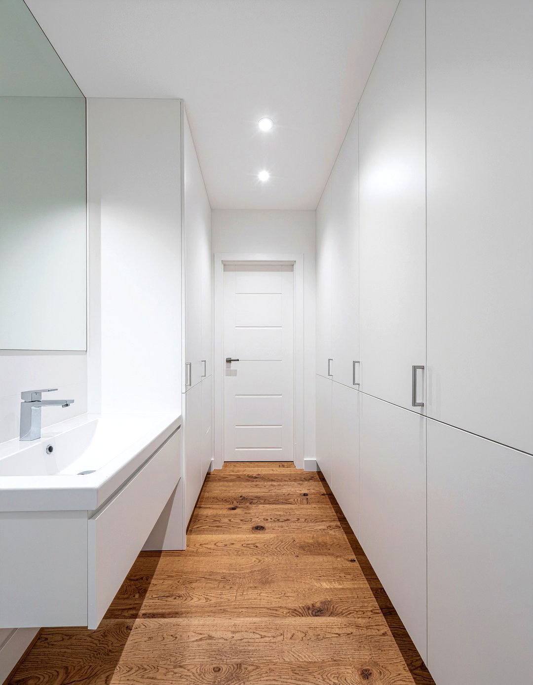 Vertical Wall Storage - 30 small bathroom maximization ideas