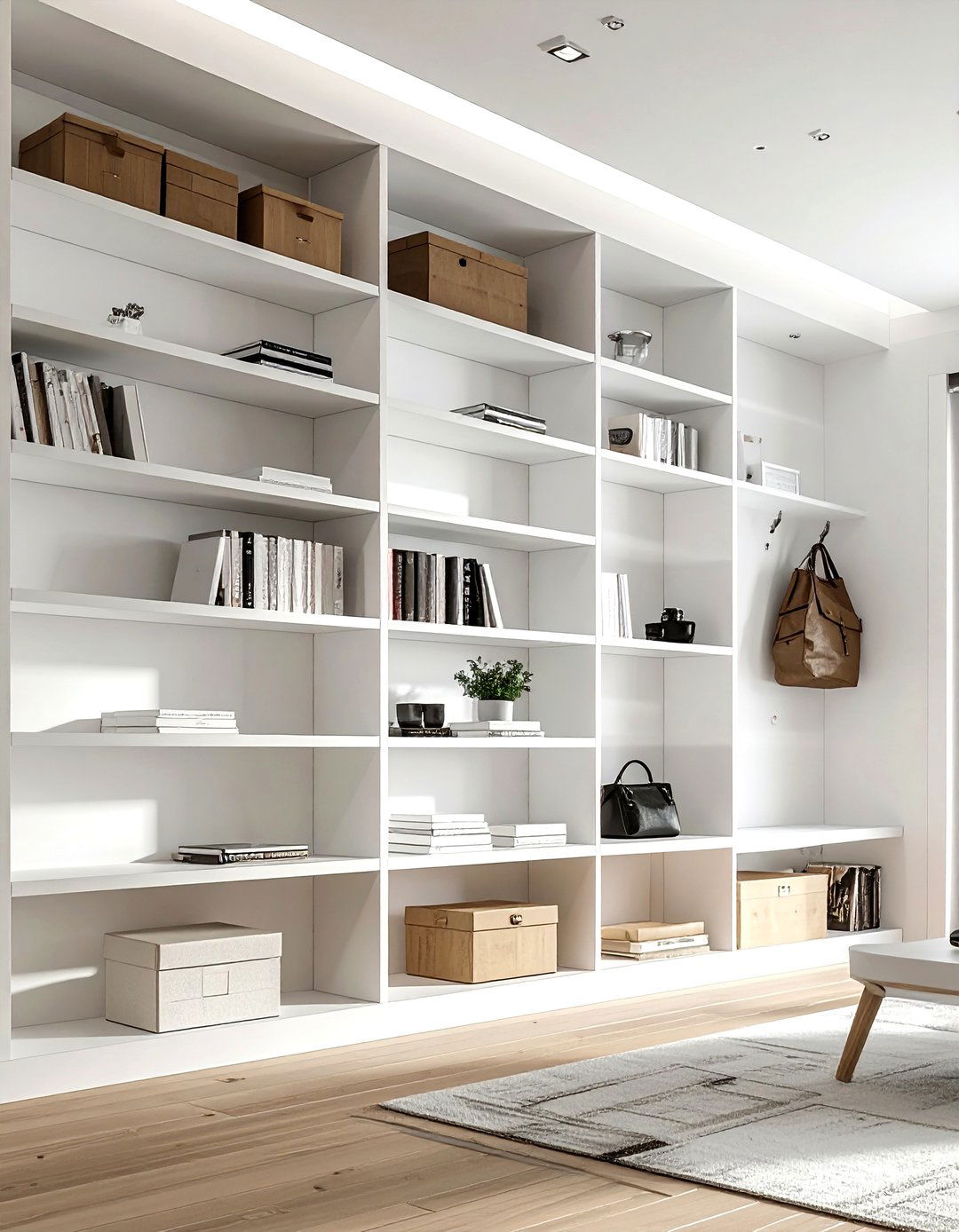 Vertical Wall Storage - 30 small space decor ideas