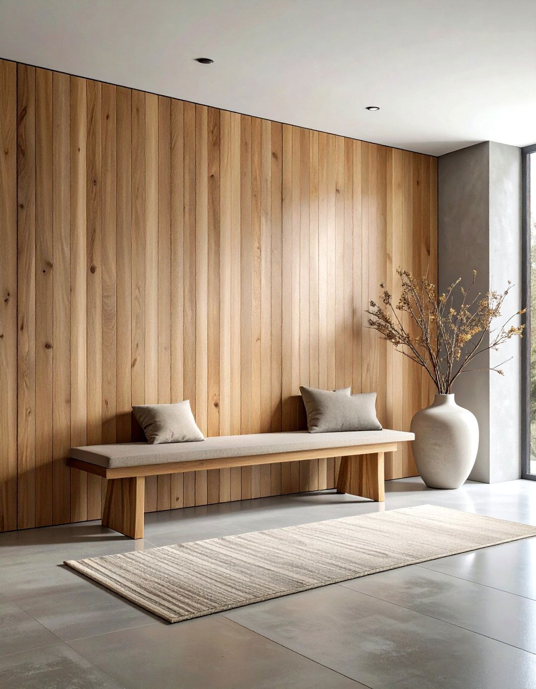 Vertical Wood Slat Wall - 30 wall paneling ideas