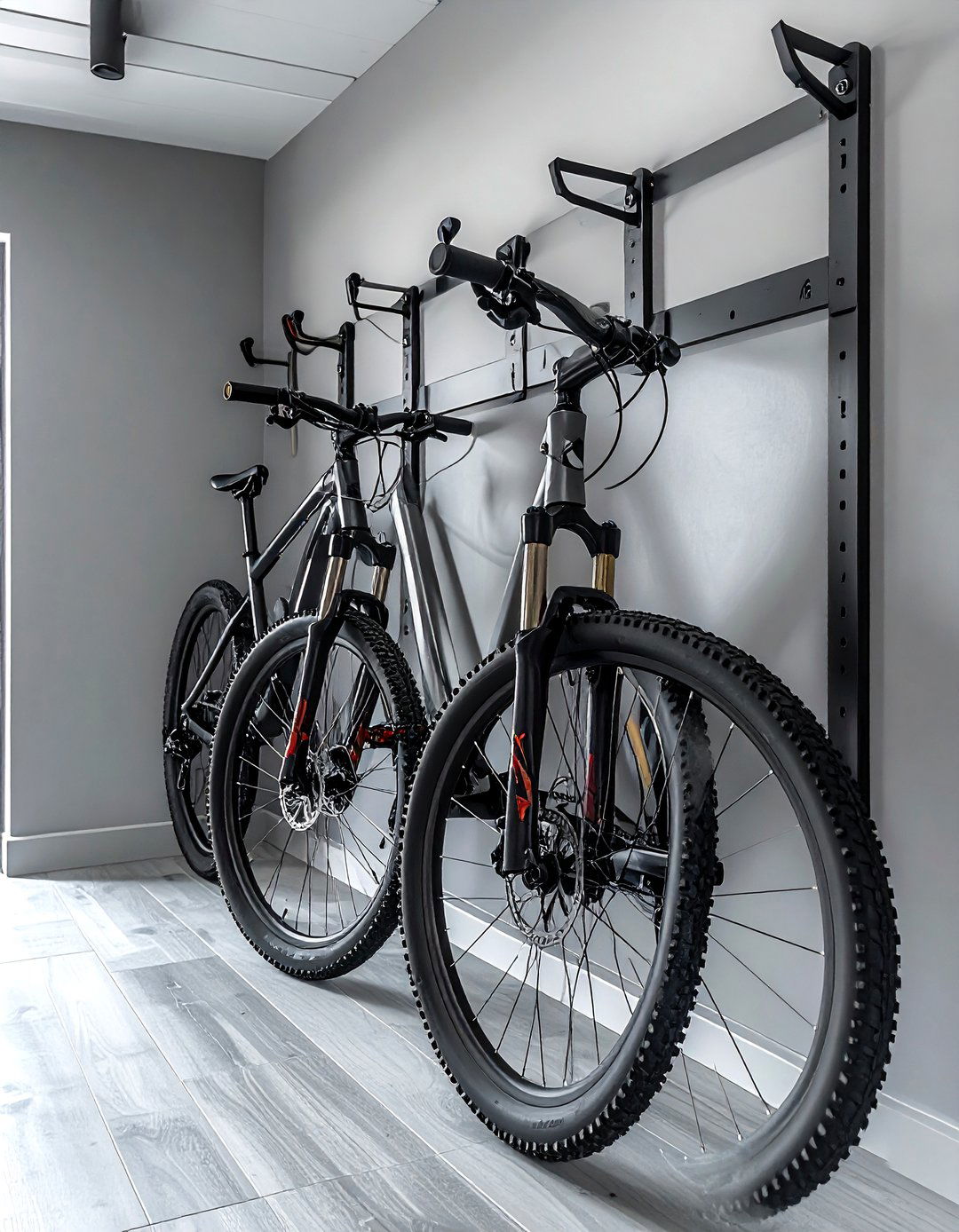 Vertical bike rack - 30 garage organization ideas