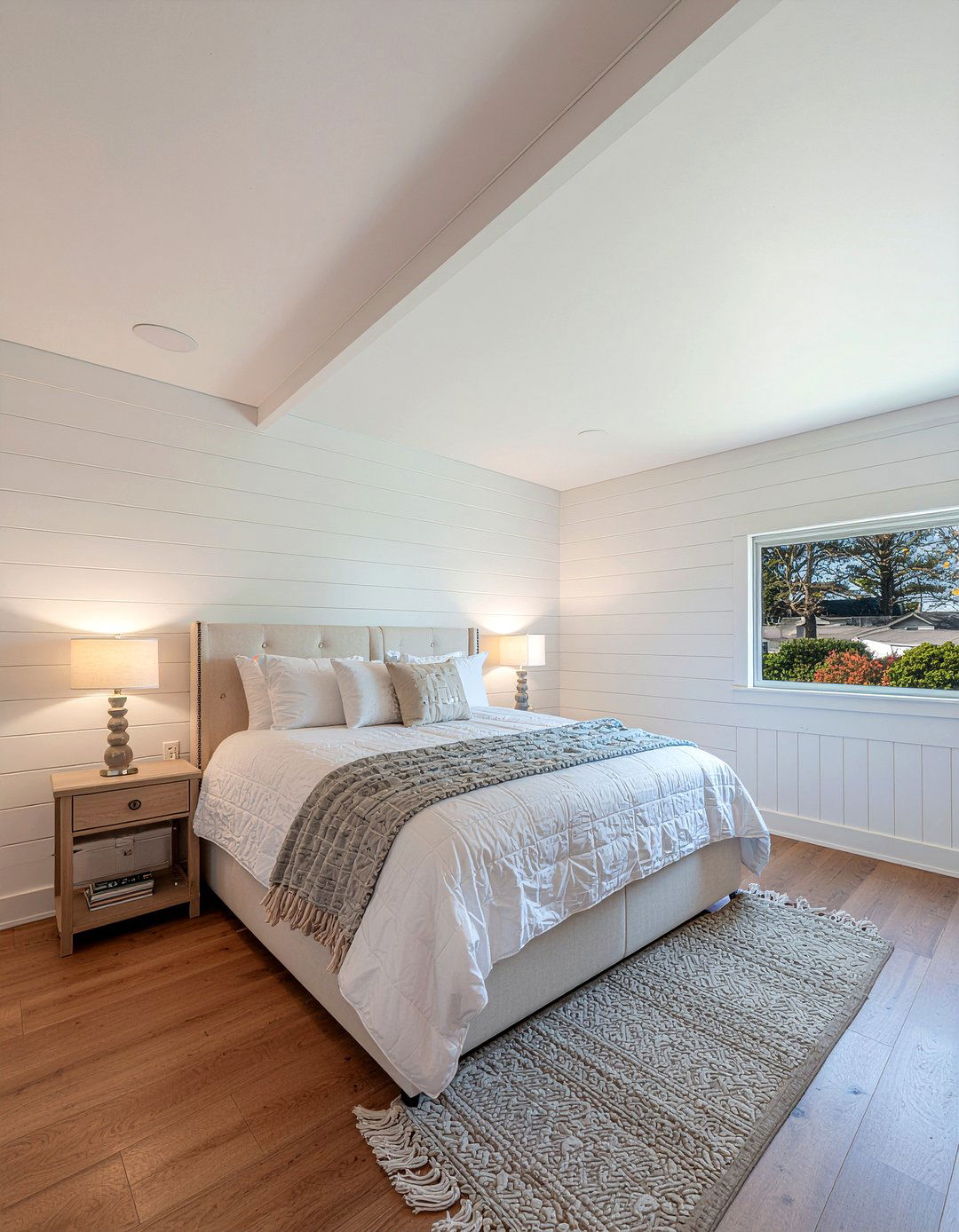 Vertical board and batten - 30 bedroom board and batten ideas