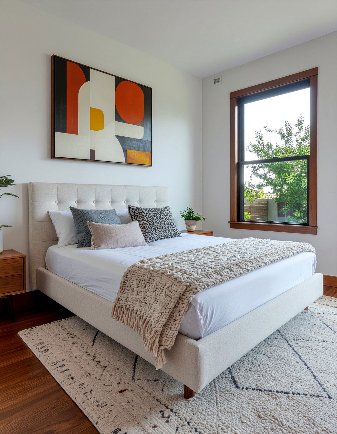 Vertical channel tufted bed - 30 upholstered bed ideas