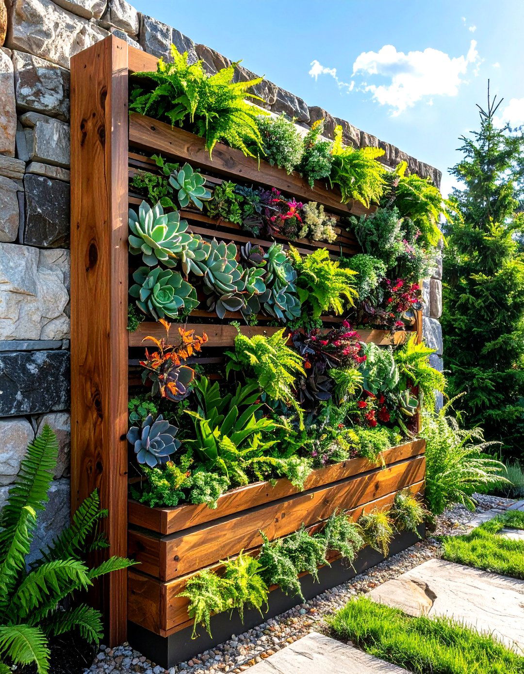 Vertical garden wall planter - 30 weekend decor project ideas