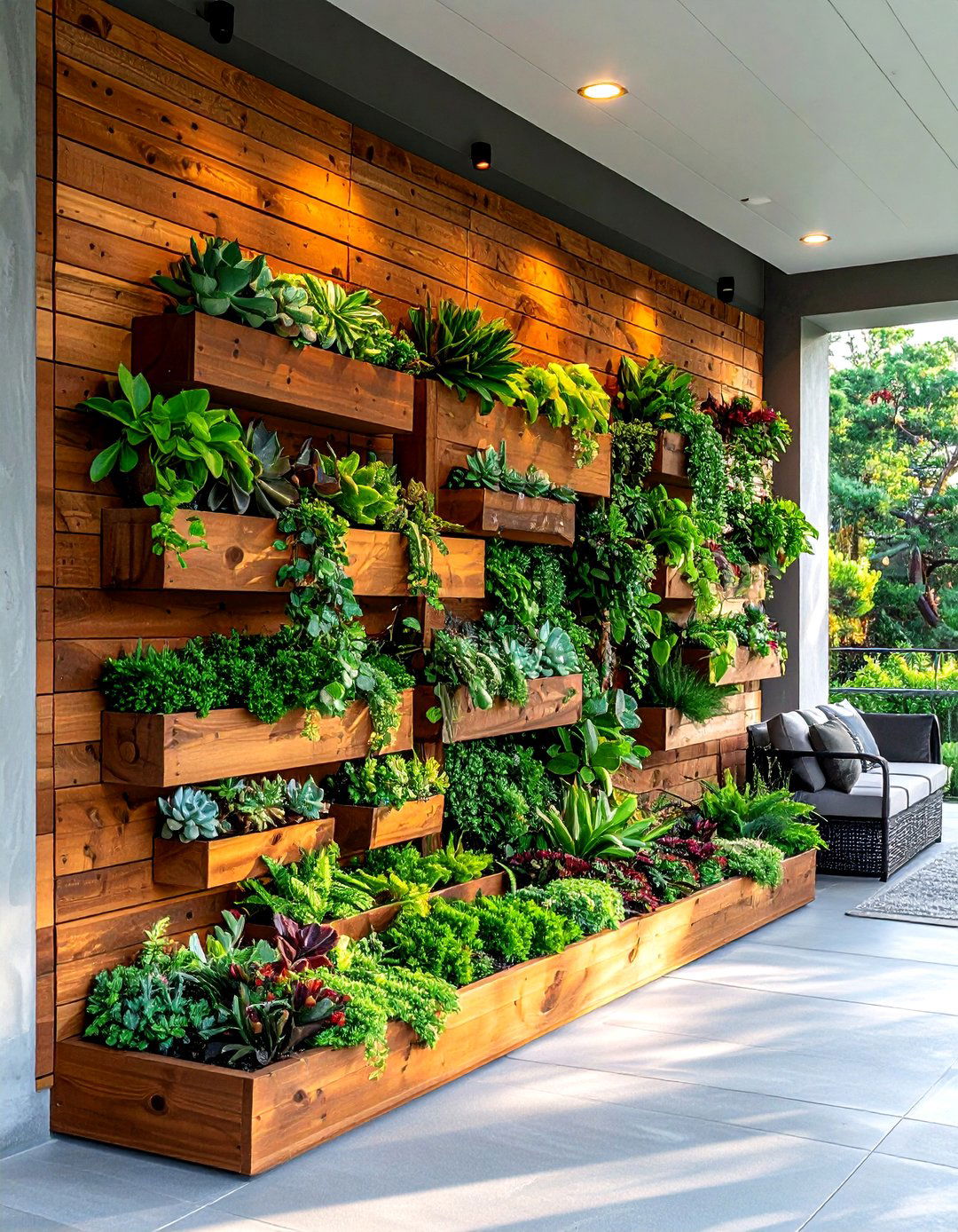 Vertical garden - 30 back porch decor ideas