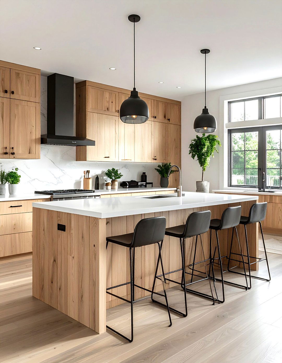 Vertical island shiplap - 30 kitchen shiplap ideas