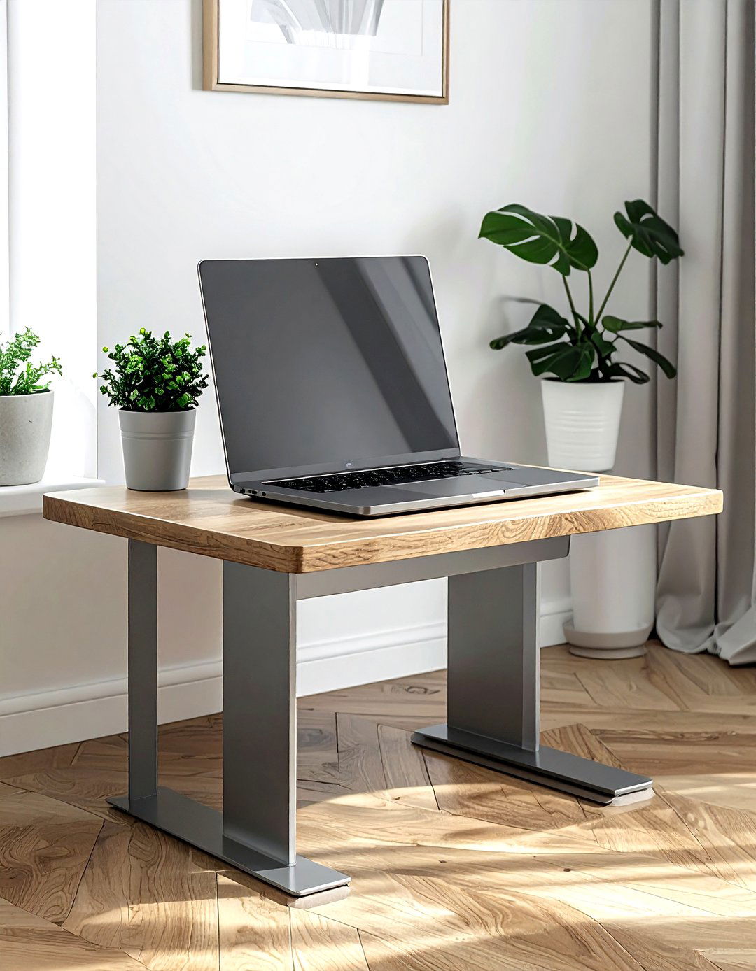 Vertical laptop stand - 30 desk accessory ideas