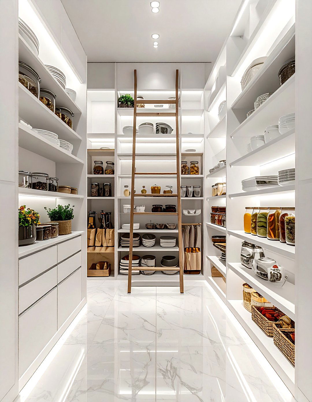 Vertical pantry storage - 30 reach-in pantry kitchen ideas
