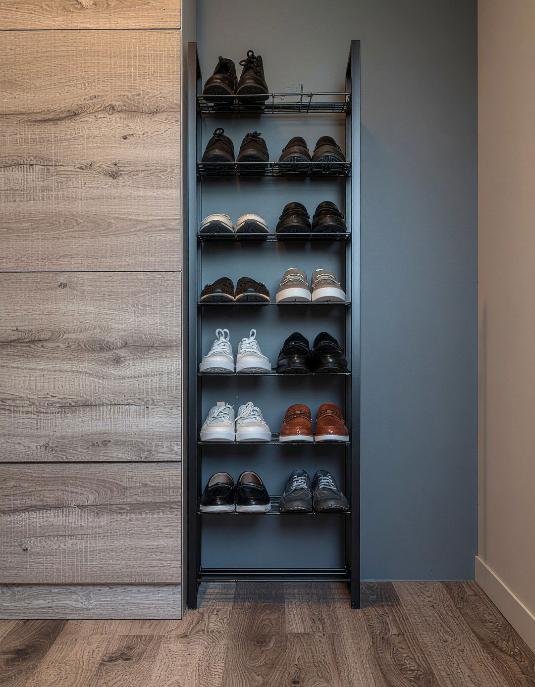 Vertical shoe rack - 30 bedroom closet dividers