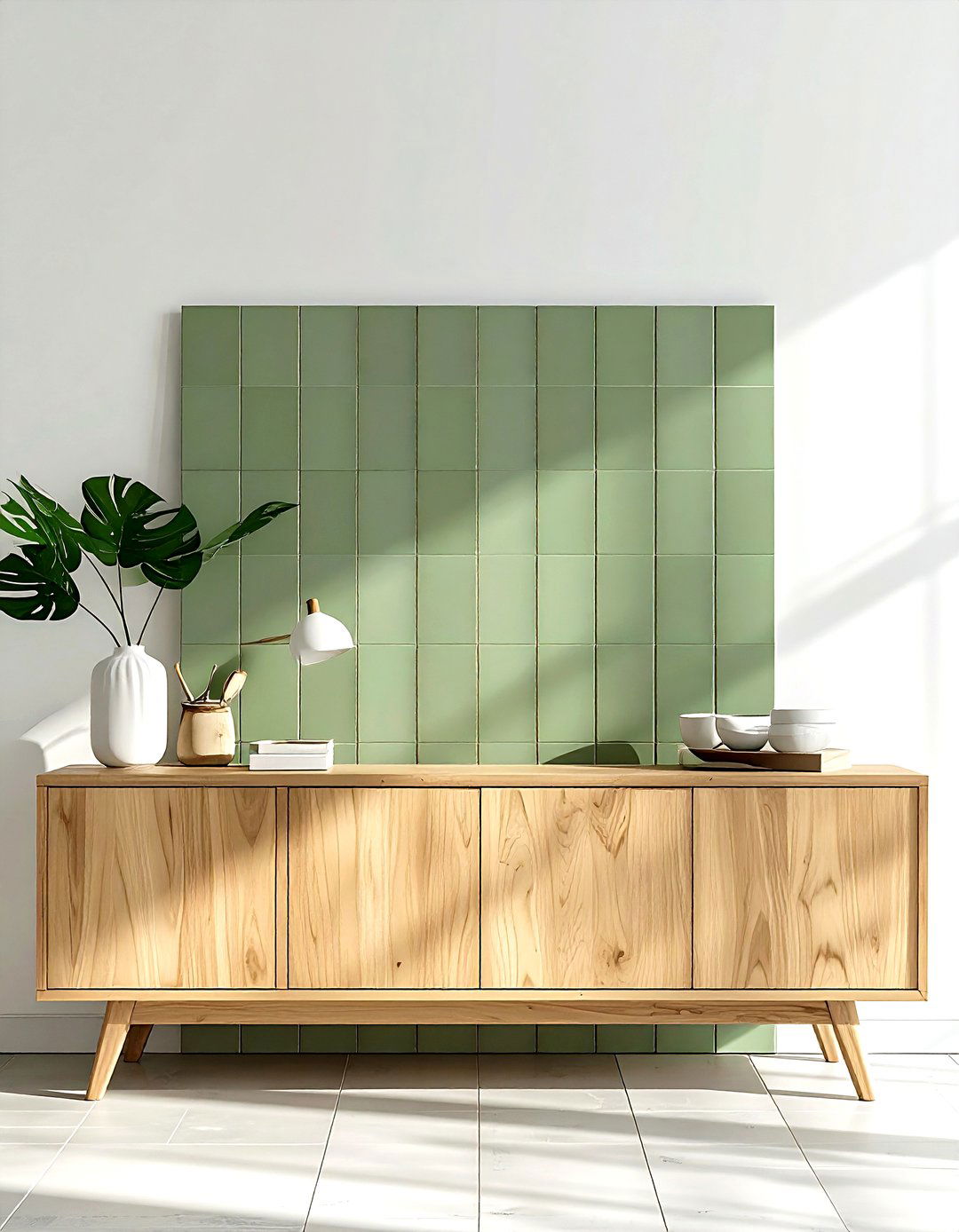 Vertical stack tile - 30 dining room backsplash ideas