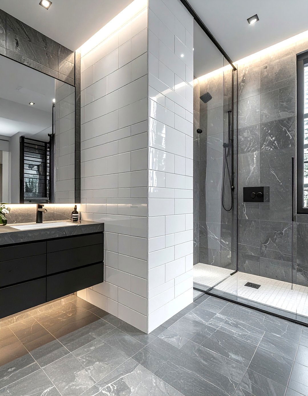 Vertical stack tile - 30 showstopper bathroom ideas