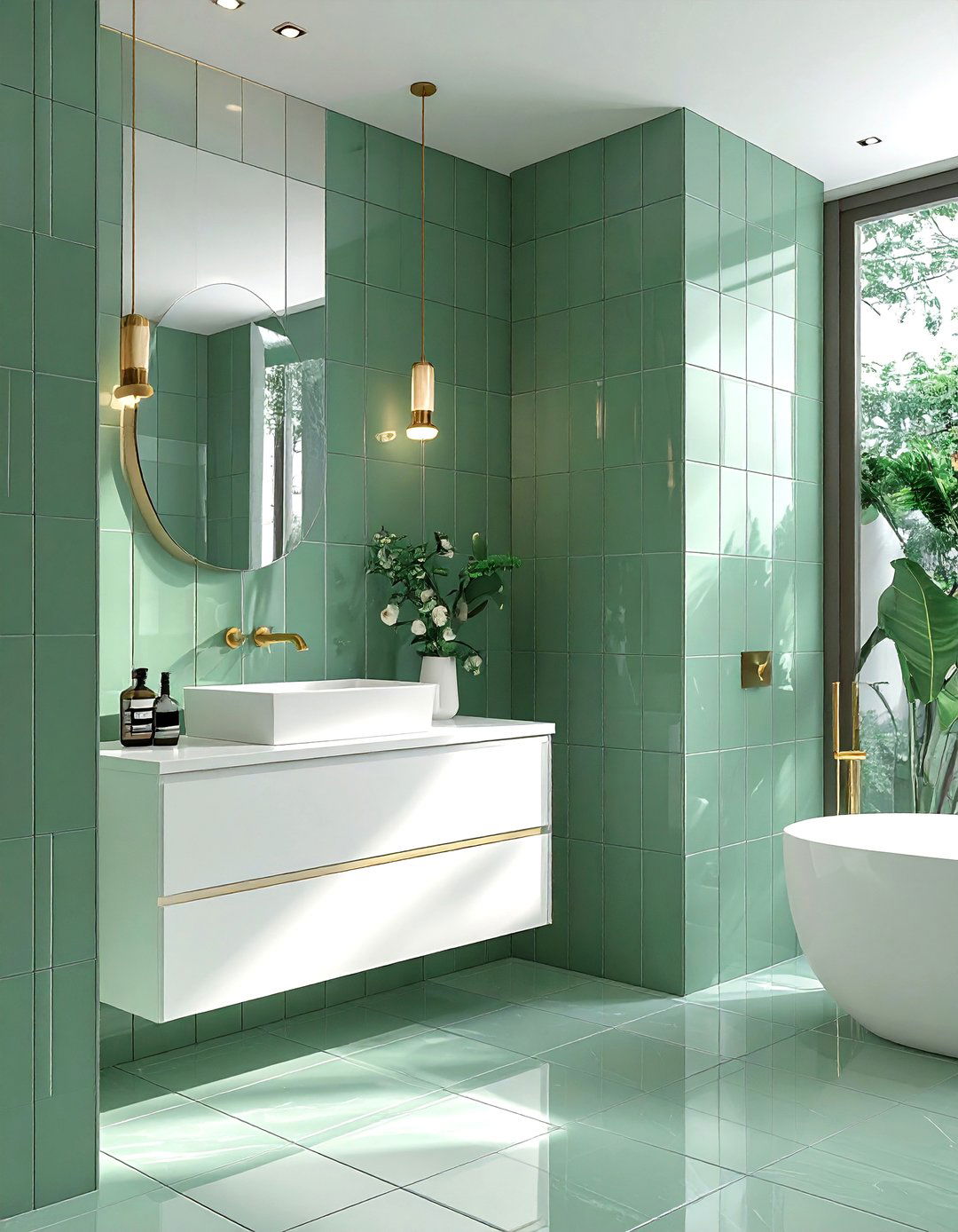 Vertical stack tile - 30 bathroom update ideas