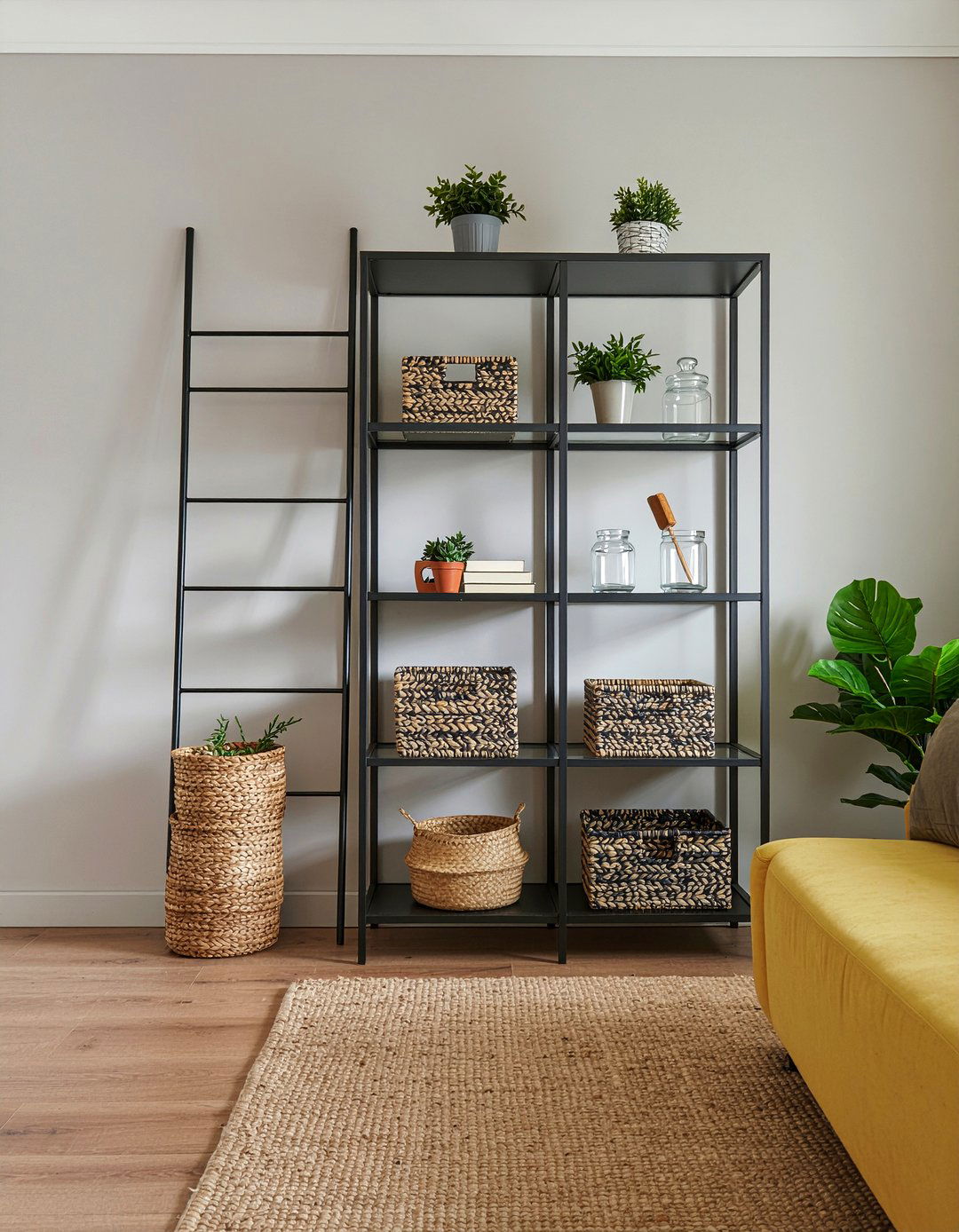 Vertical storage - 30 small living room ideas