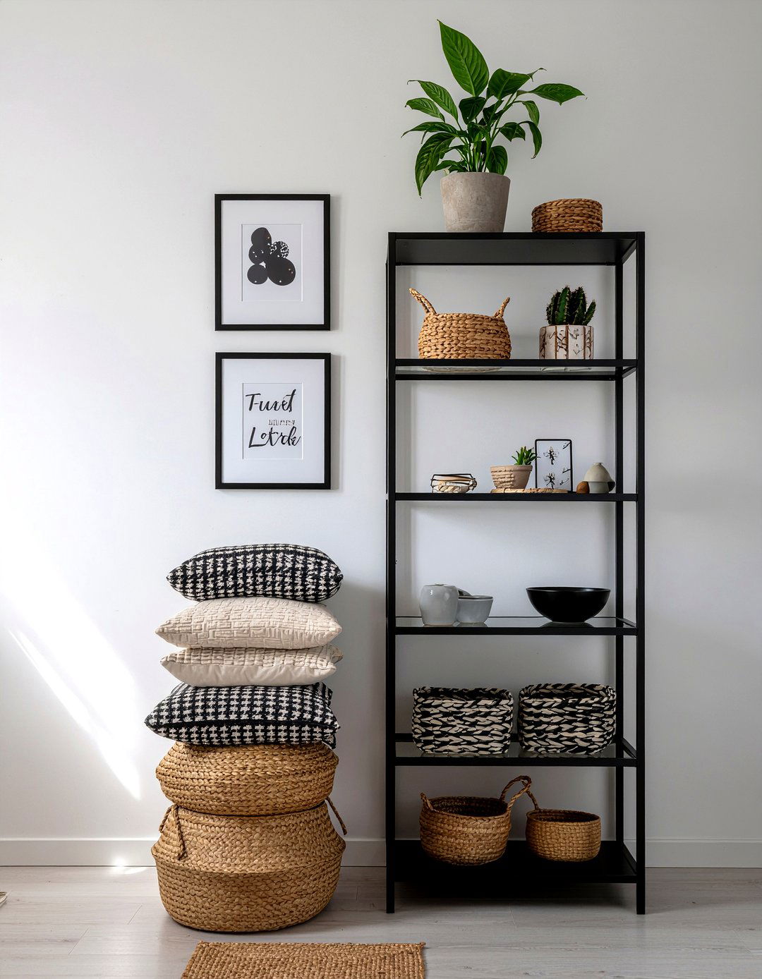 Vertical storage - 30 tiny living room ideas