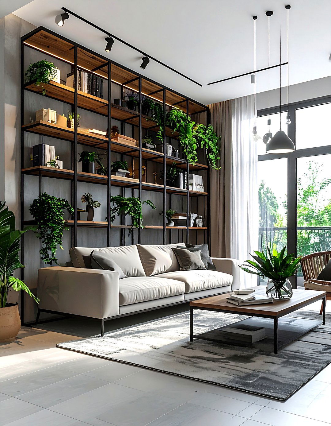 Vertical storage living room - 30 compact living room ideas