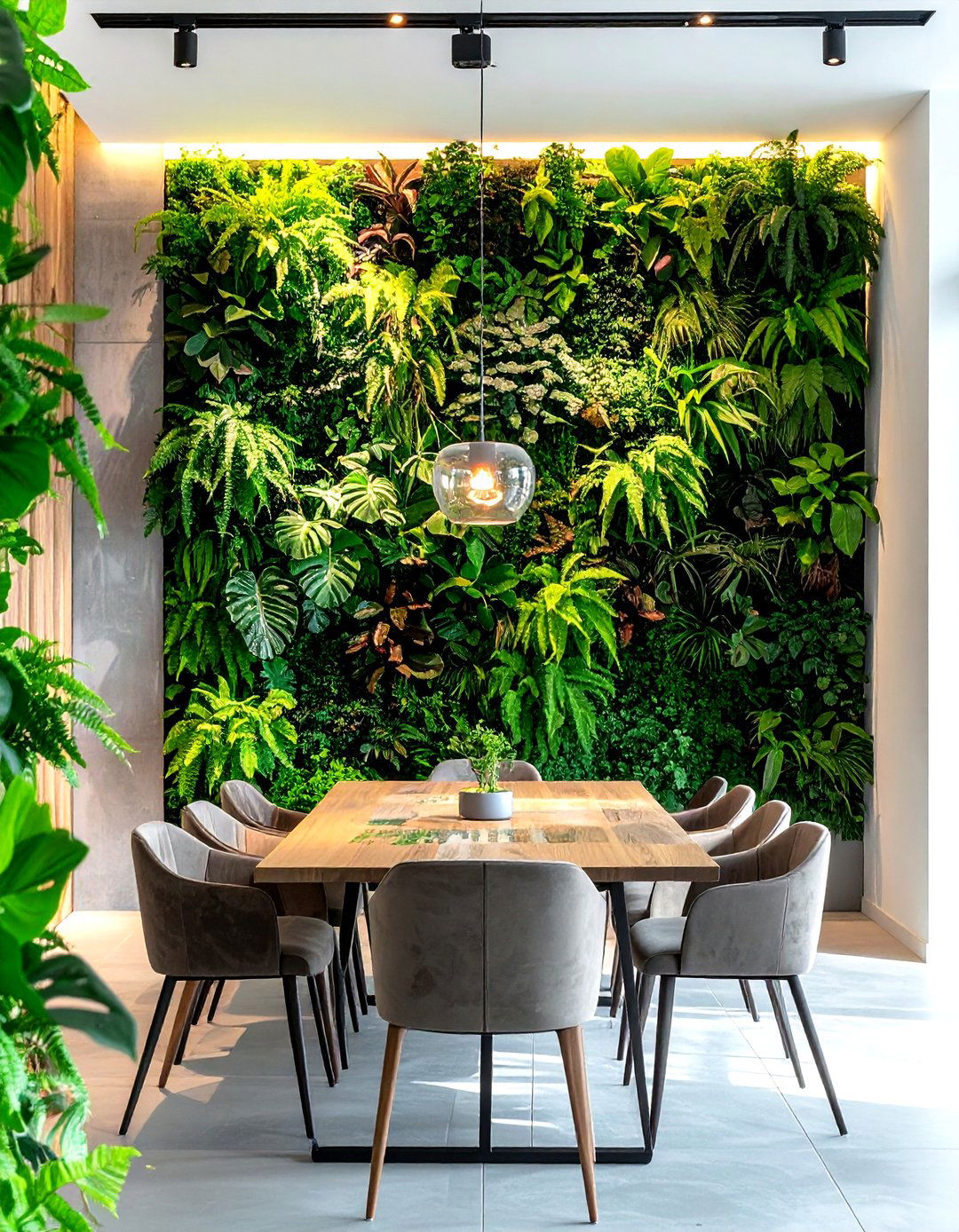 Vertical wall garden - 30 botanical decor ideas