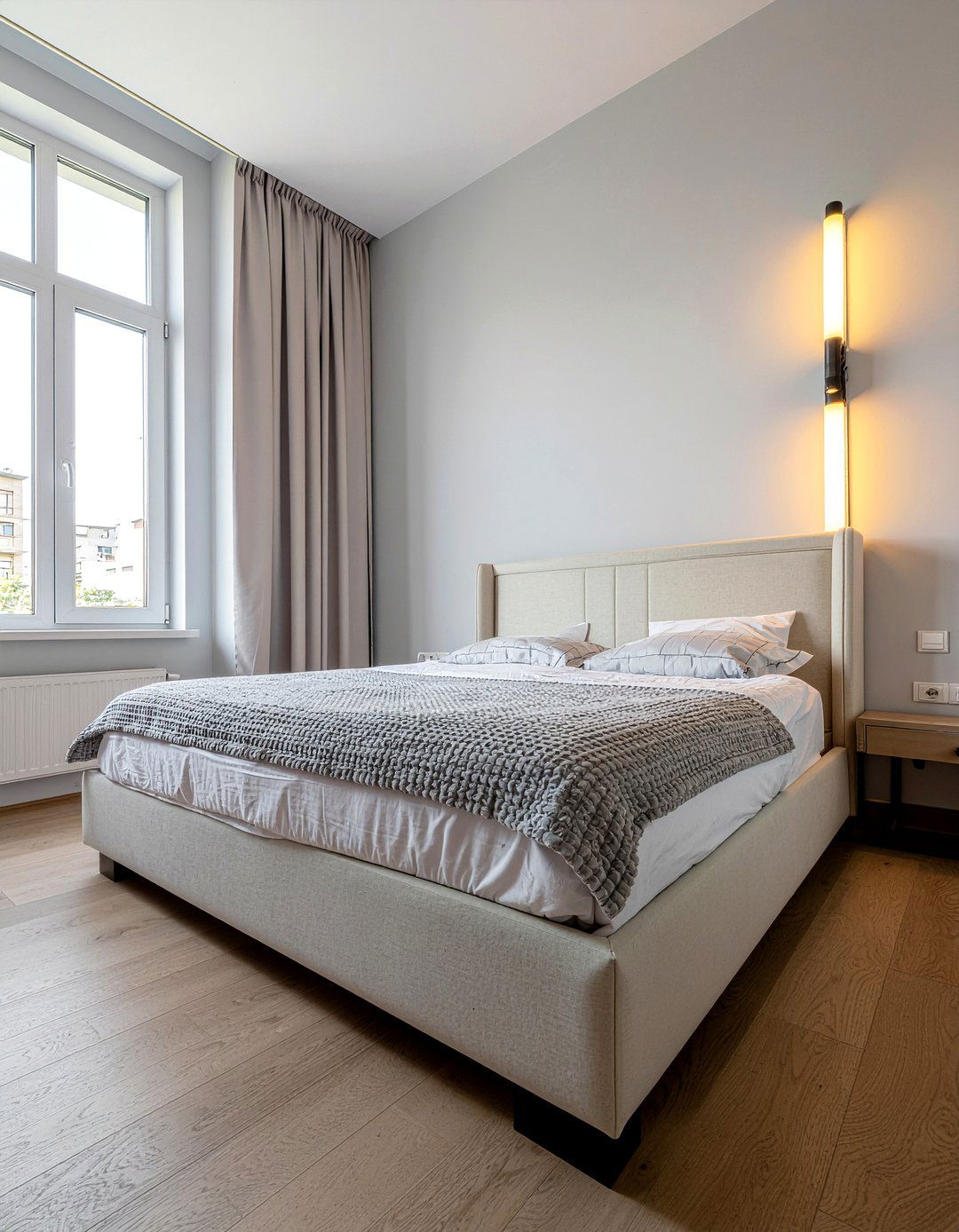 Vertical wall light - 30 bedroom wall lights