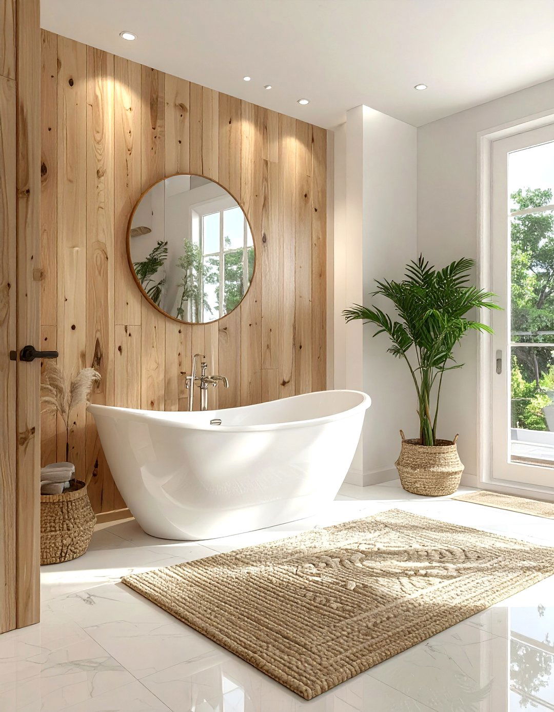 Vertical wood paneling - 30 vintage bathroom ideas