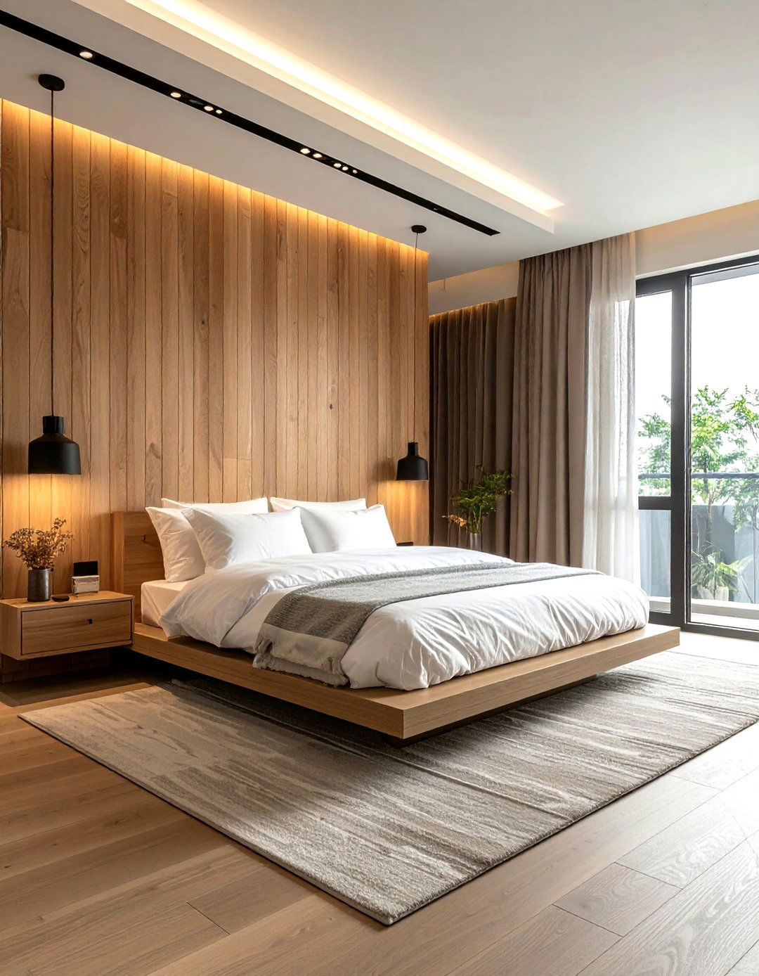 Vertical wood slat - 30 accent wall ideas