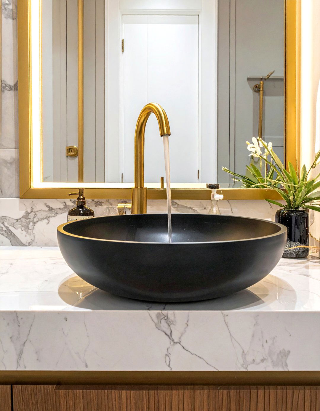 Vessel Sink Waterfall Faucet - 30 waterfall faucet ideas