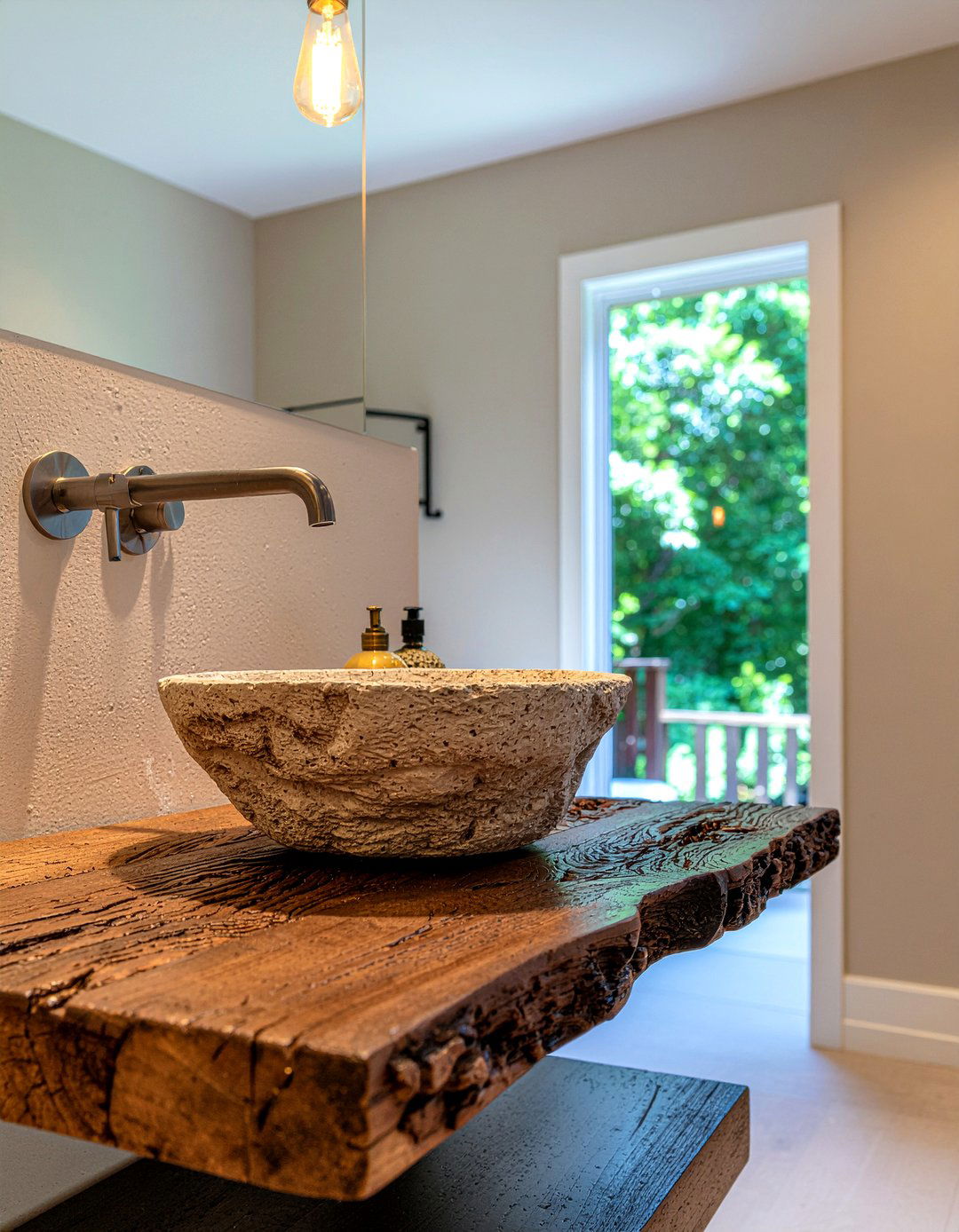 Vessel sink vanity - 30 hotel bathroom ideas