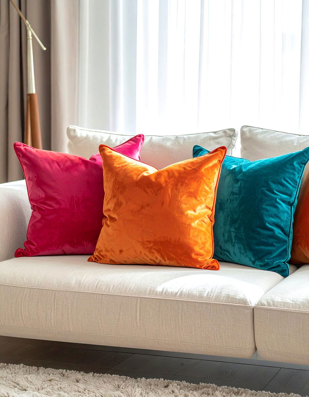 Vibrant throw pillows - 30 colorful home decor ideas