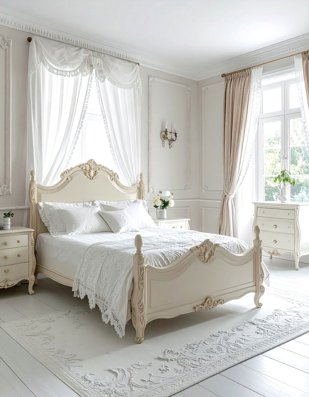 Victorian Cream And White Bedroom - 30 cream and white bedroom ideas
