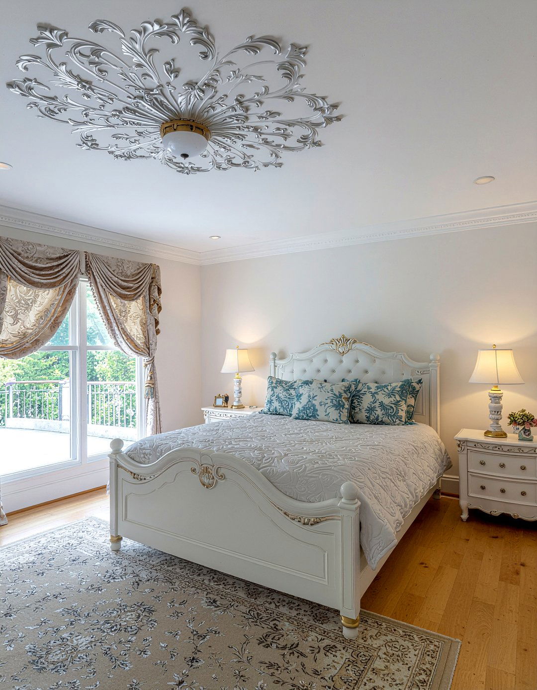 Victorian Damask Ceiling Wallpaper - 30 bedroom ceiling wallpapers