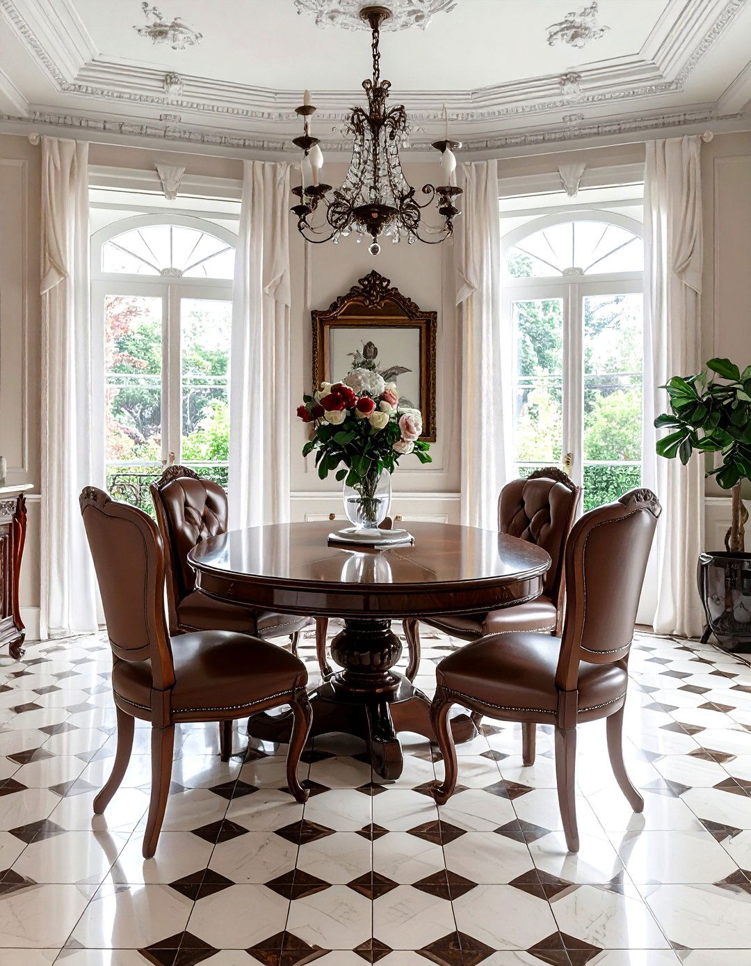 Victorian Floor Tile - 30 dining room tile ideas