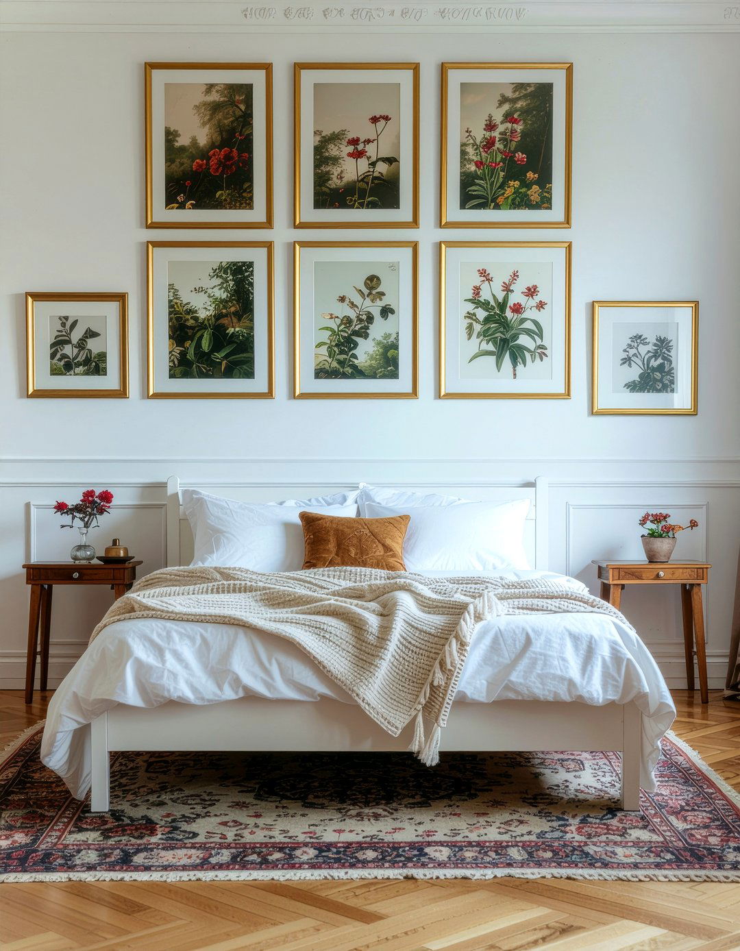 Victorian Gallery Wall - 30 Victorian bedroom ideas