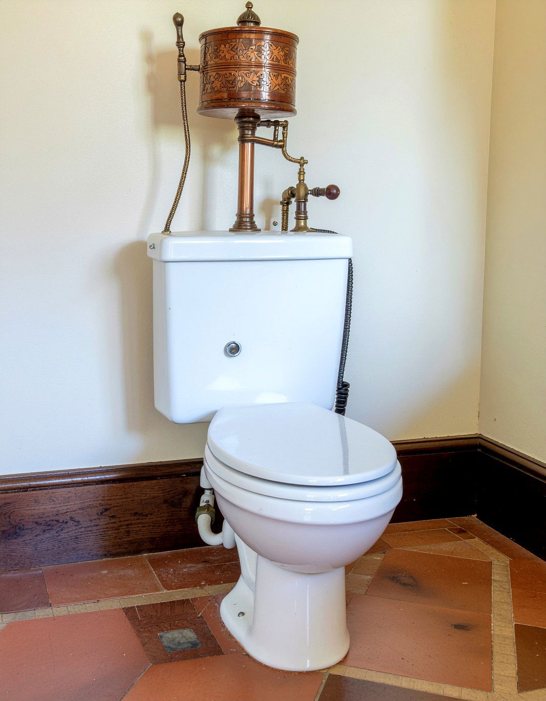Victorian High Tank Toilet - 30 bathroom design history ideas