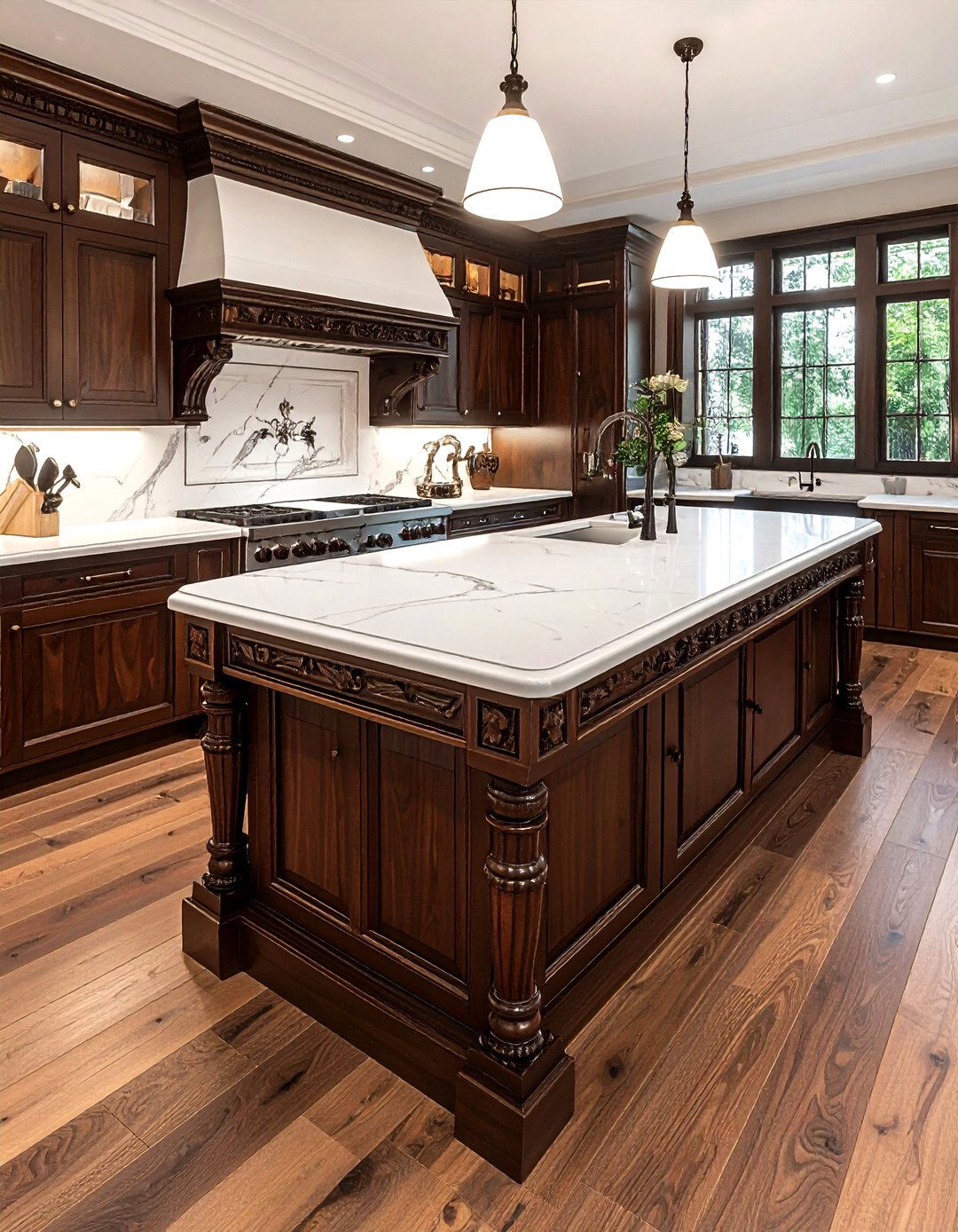 Victorian Kitchen Island - 30 vintage kitchen ideas