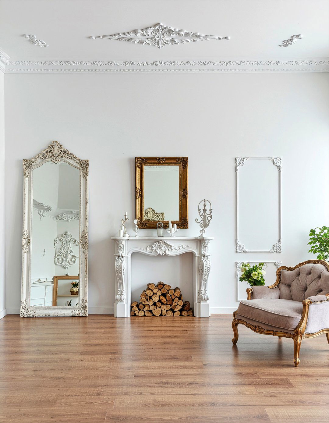 Victorian Plaster Molding - 30 living room crown molding ideas