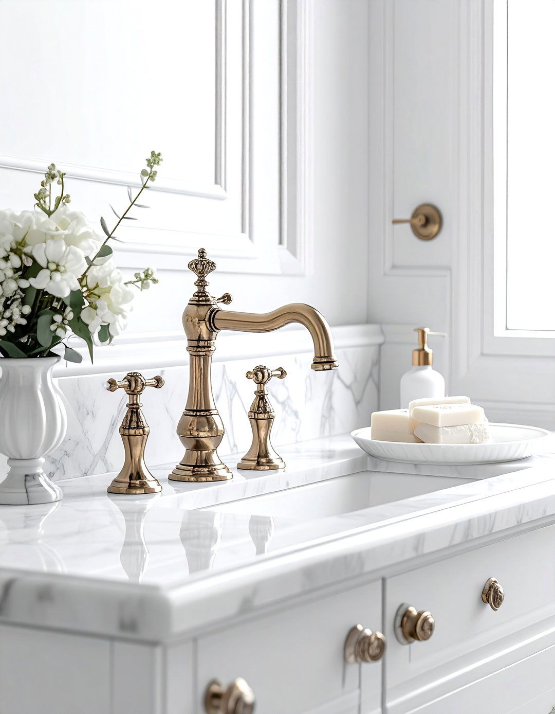 Victorian Pull Down Faucet - 30 pull-down kitchen faucet ideas