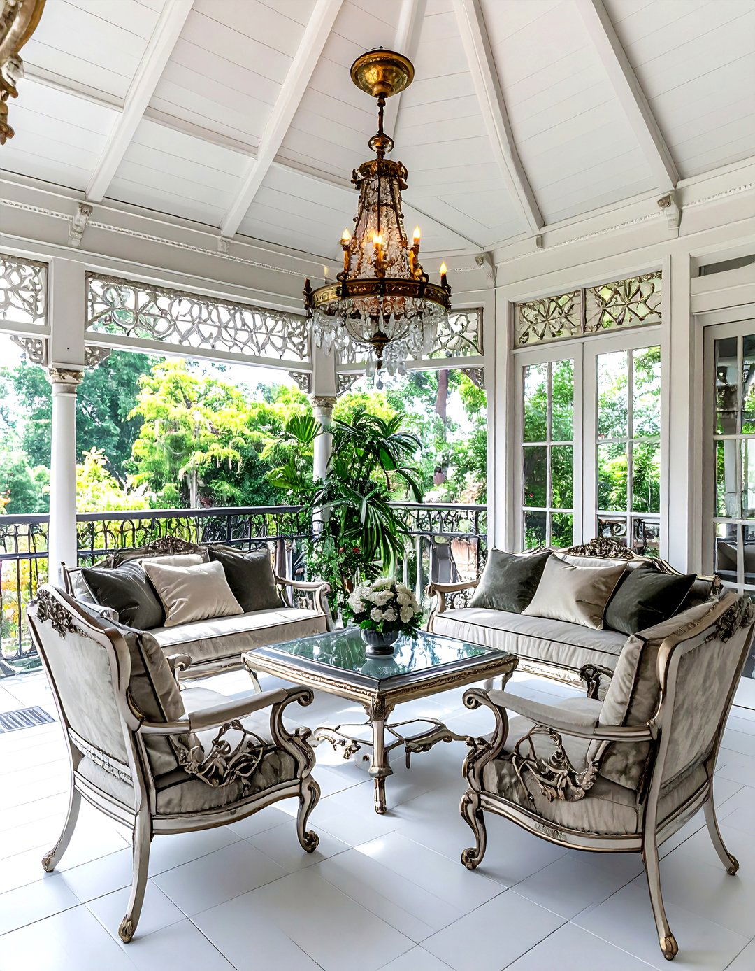 Victorian Screened Porch - 30 screened porch dining ideas