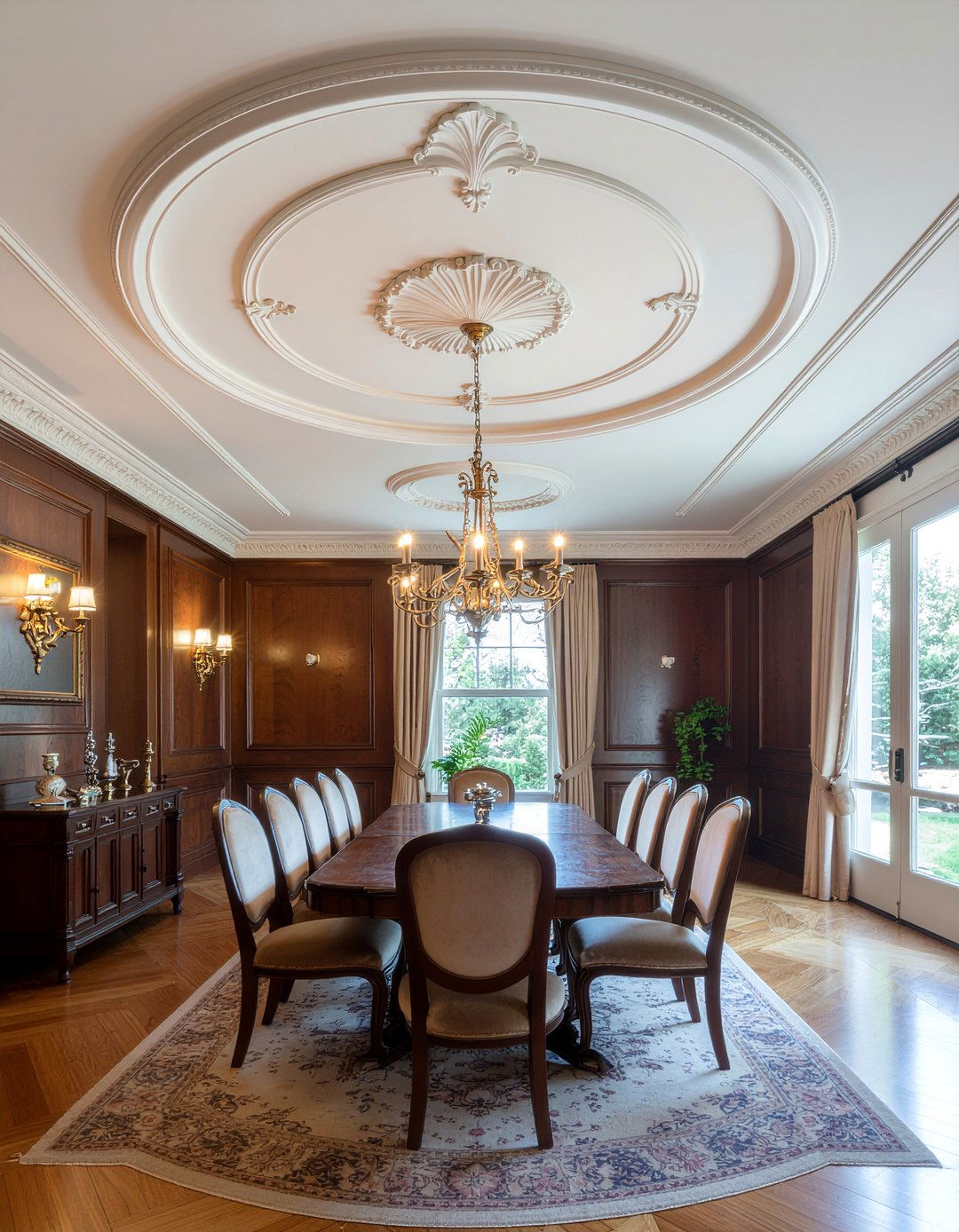 Victorian Style Ceiling Medallion - 30 dining room ceiling medallion ideas