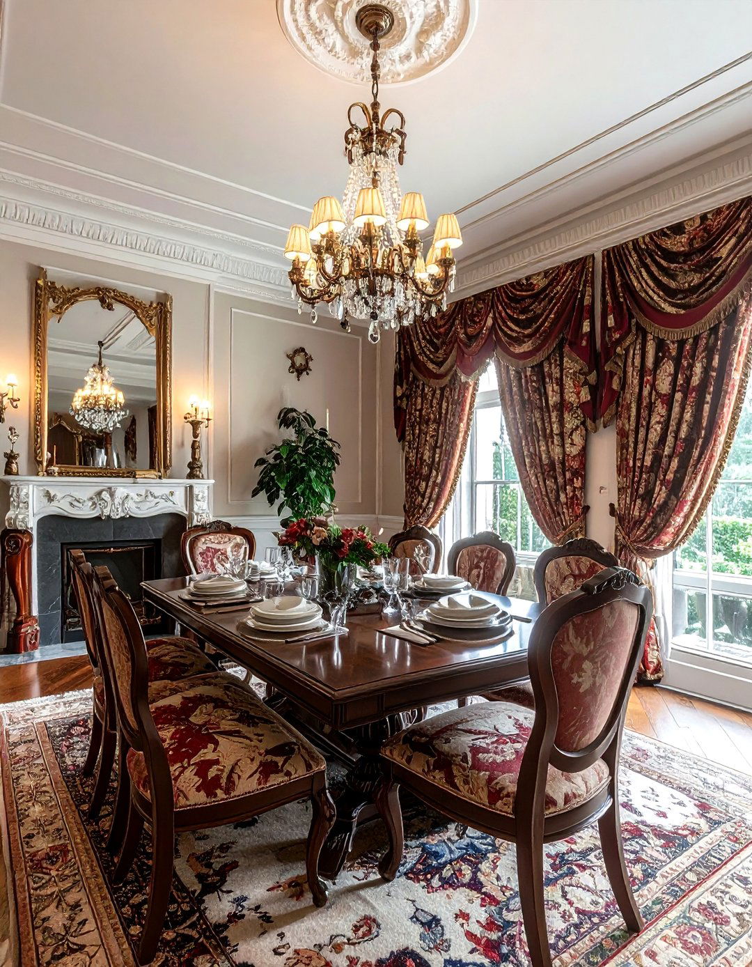 Victorian Style Dining Area - 30 regal dining room ideas