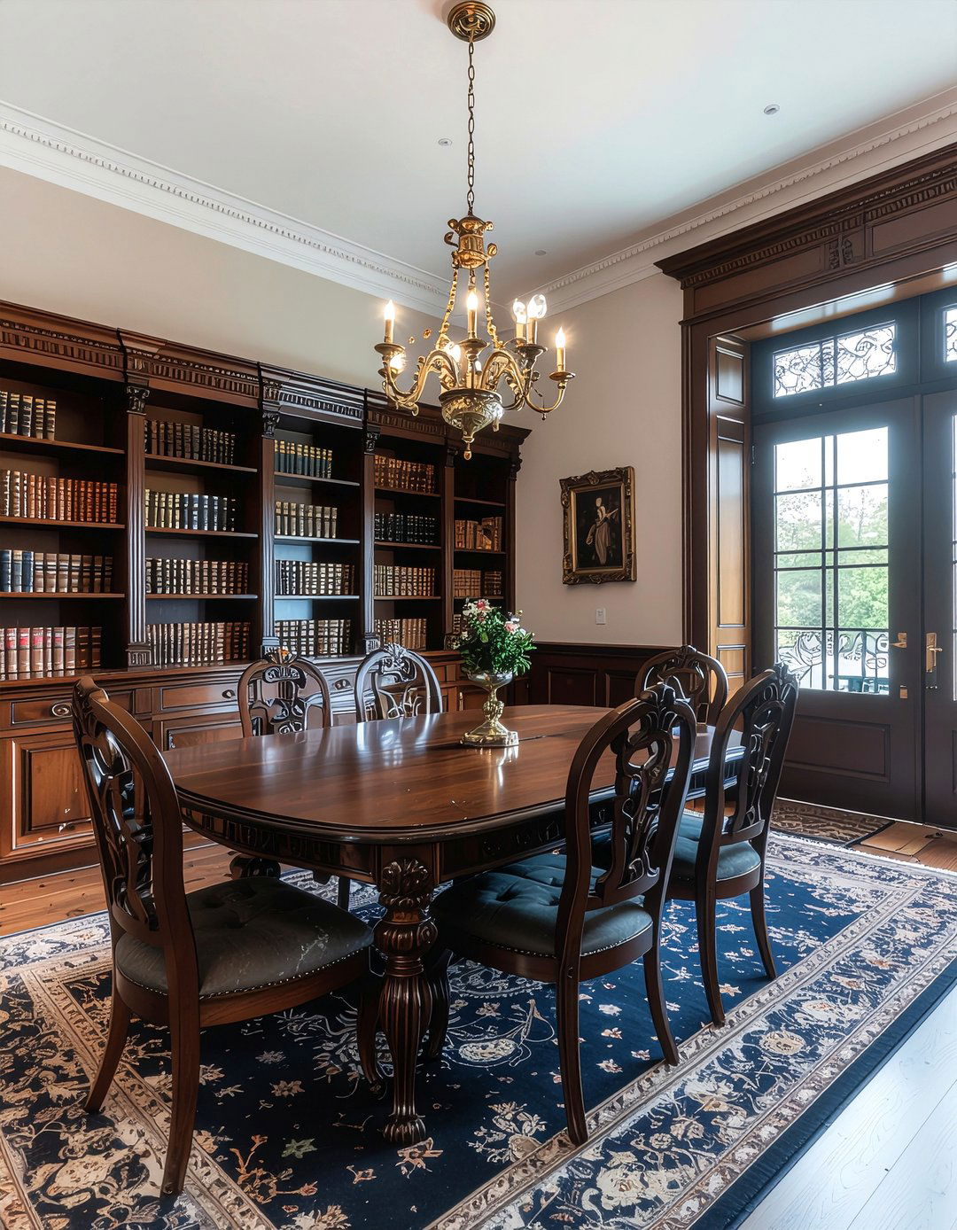 Victorian Style Dining Library - 30 dining room library combo ideas