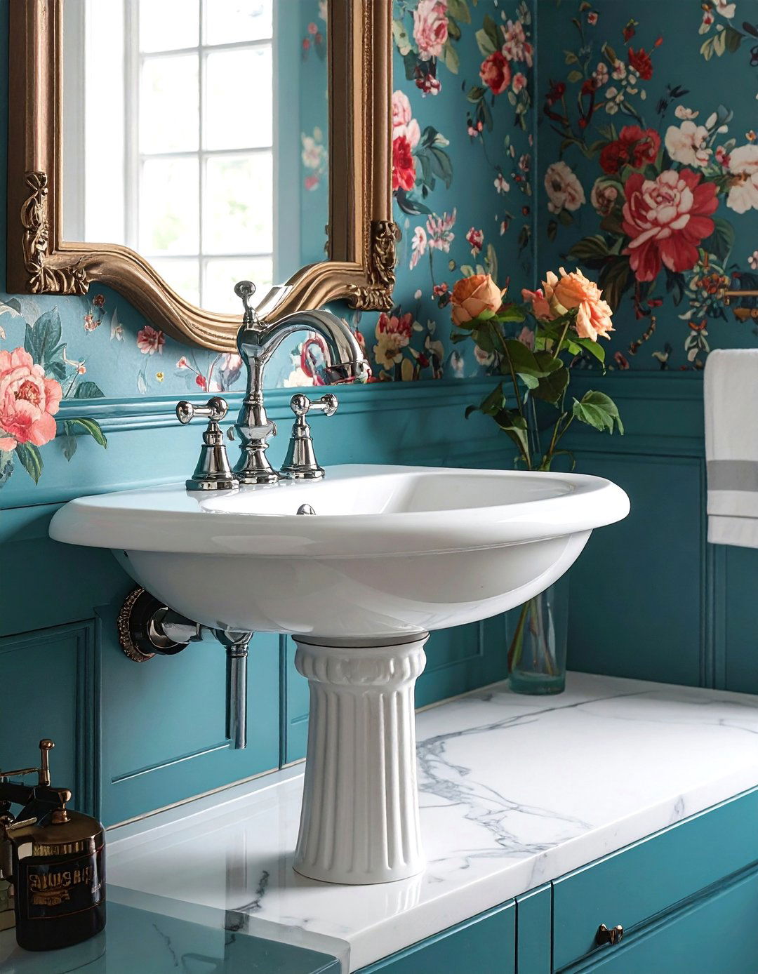 Victorian bathroom faucet - 30 brushed nickel faucet ideas