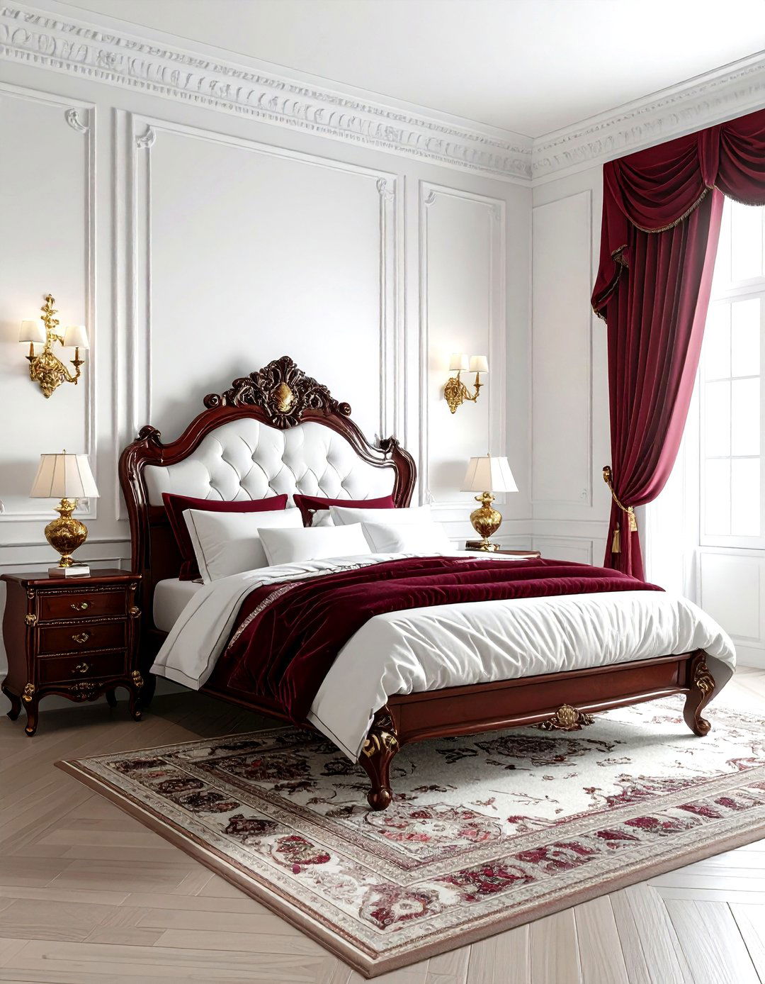 Victorian bedroom - 30 vintage home decor ideas