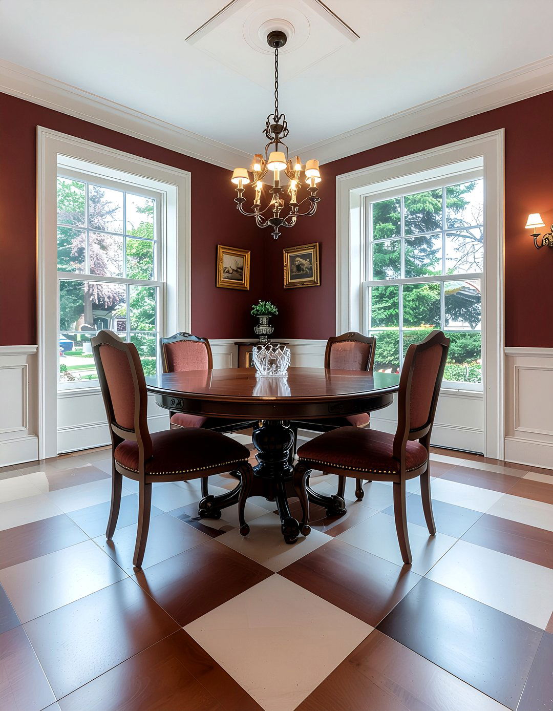 Victorian floor tile - 30 dining room tile floor ideas