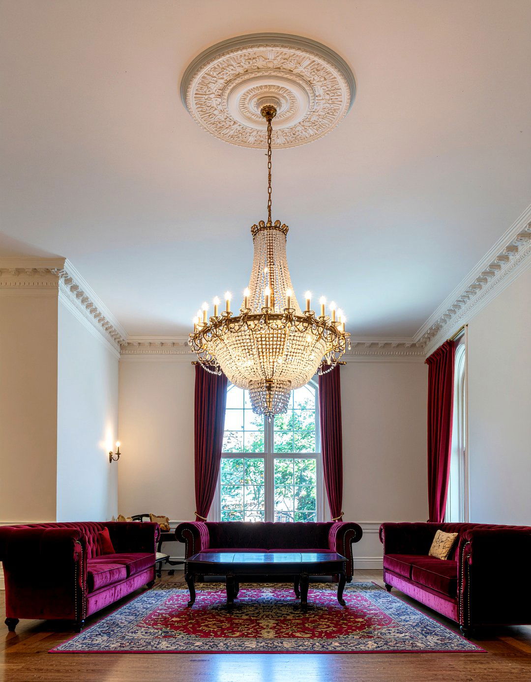 Victorian living room chandelier - 30 Victorian living room ideas